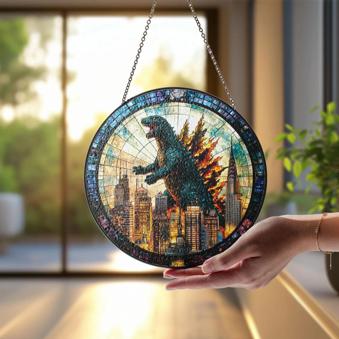 GZL Stained Glass Window Hanging 2