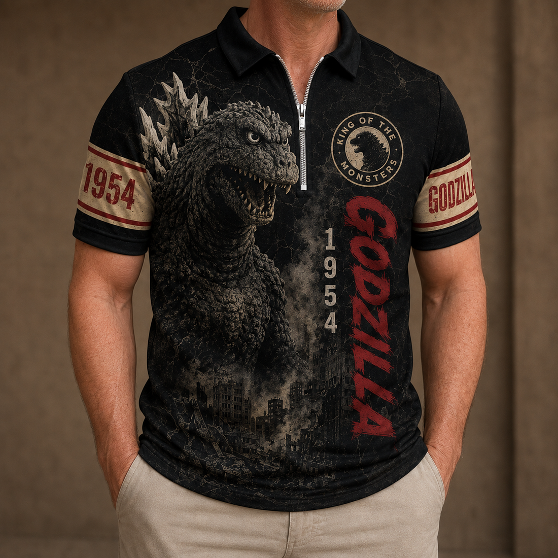 GZL Zip Polo Shirt - GOZ180826M2