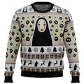 No Face and Soot Sprites Spirited Away Studio Ghibli Ugly Christmas Sweater