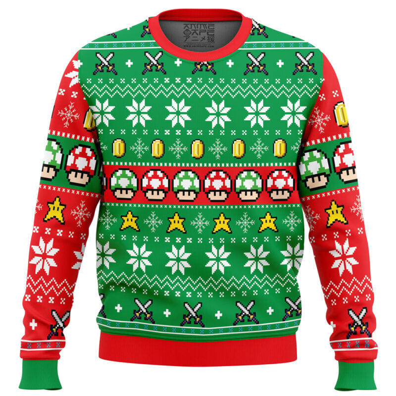 Mario Bros Ugly Christmas Sweater