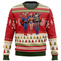 Batman Superman Wonder woman Ugly Christmas Sweater