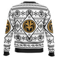 Christmas White Ranger Power Rangers Ugly Christmas Sweater