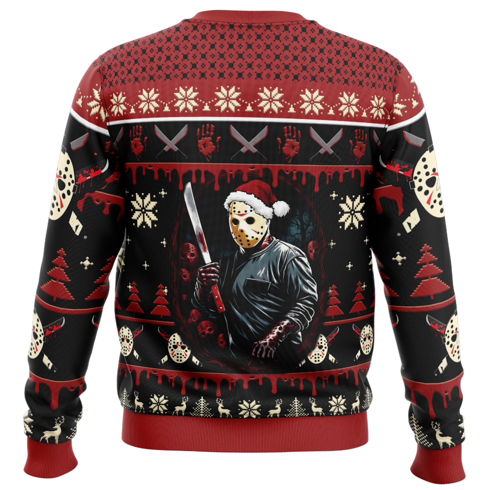 Jason Voorhees Friday the 13th Ugly Christmas Sweater