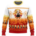 Chibi Christmas Kyojuro Rengoku Demon Slayer Ugly Christmas Sweater