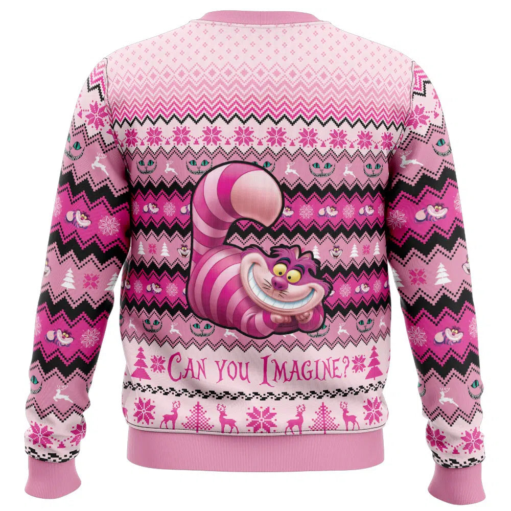 Cheshire Cat Alice in Wonderland Ugly Christmas Sweater