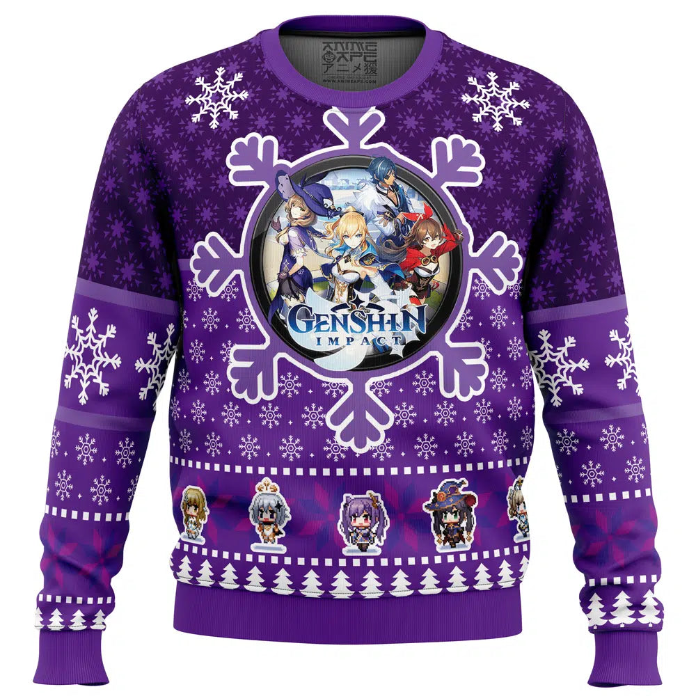 Christmas Quest Genshin Impact Ugly Christmas Sweater