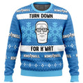Turn Down For H'wat King of The Hill Ugly Christmas Sweater