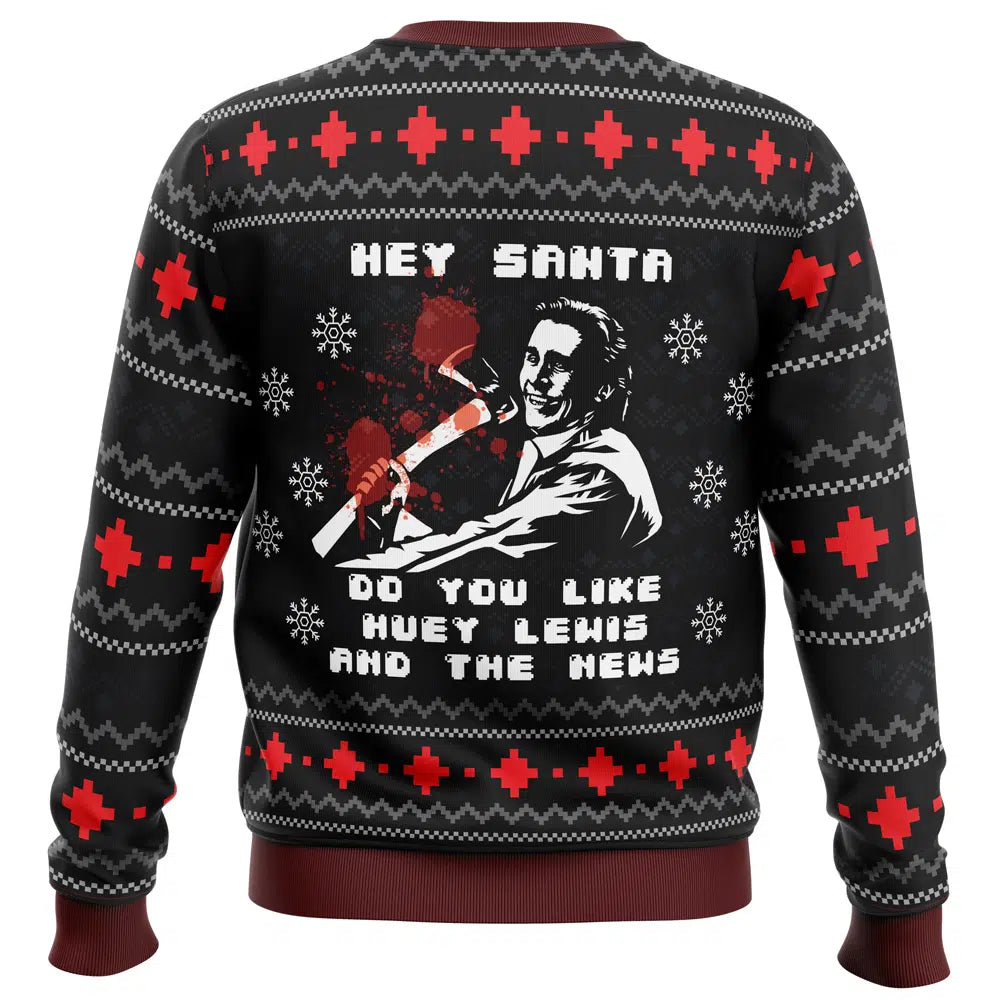 American Santa American Psycho Ugly Christmas Sweater